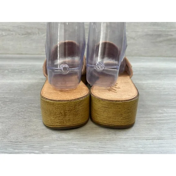 Matisse Hamptons Women's US 8 Pink Suede Leather Slip-On Open Toe Slide Sandal - Picture 5 of 11